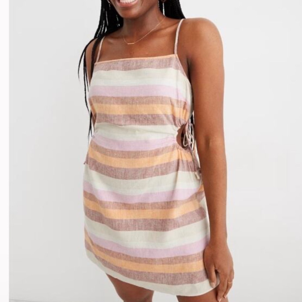 Striped Cutout Dress